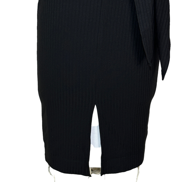Cosmopolitan X Dress the Population Ribbed Knit Plunge Neck Dress Women SmallNWT - Picture 7 of 10
